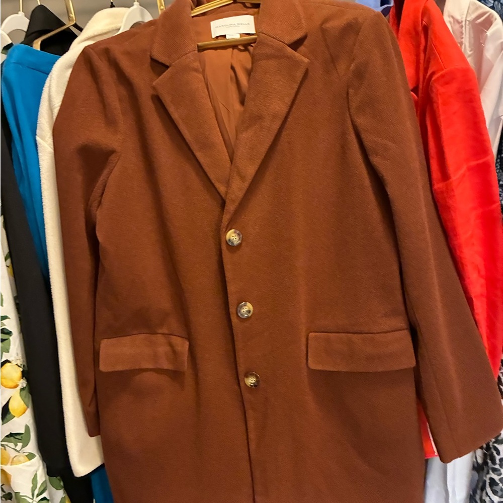 Carolina Belle Rust Button-Up Coat